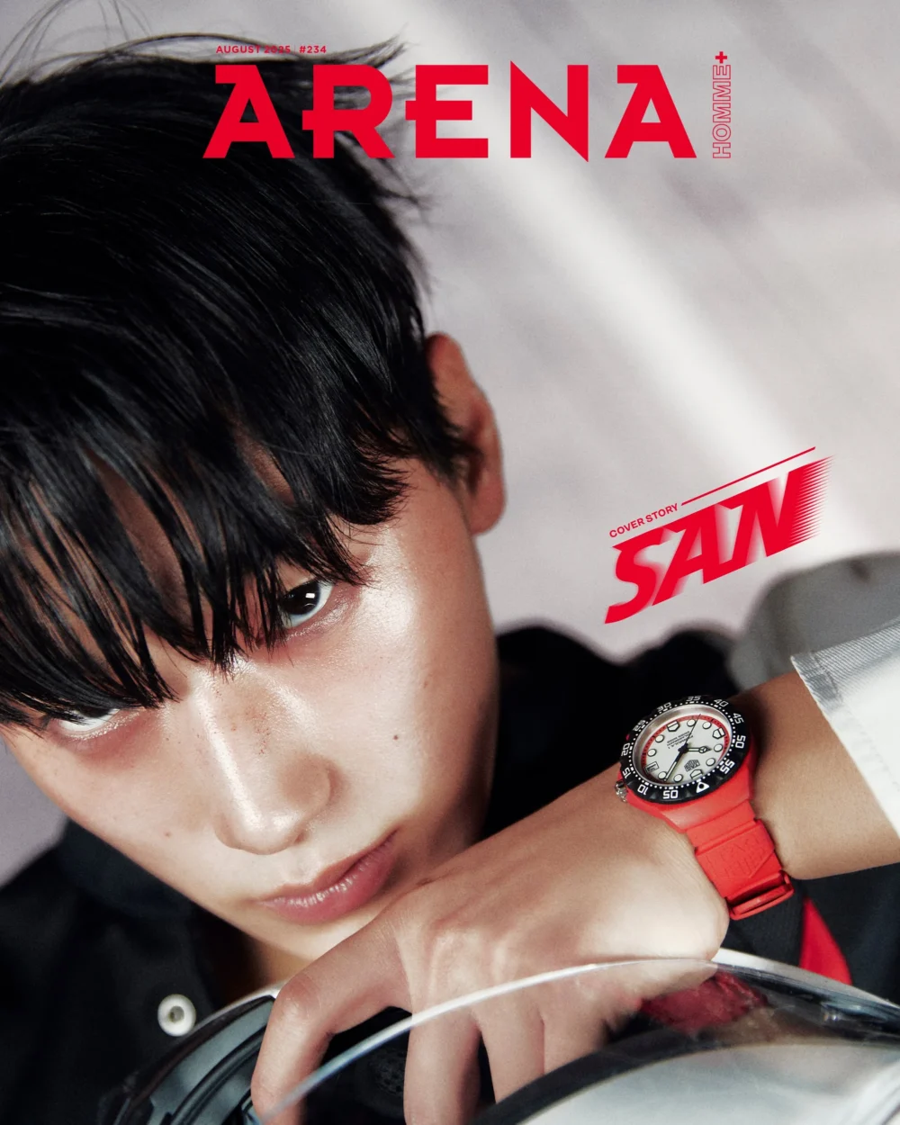 [PRE-ORDER] ARENA HOMME+ KOREA MAGAZINE 2025.08 (COVER : ATEEZ SAN)