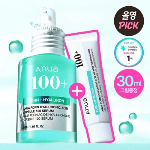 Anua PDRN HYALURONIC ACID CAPSULE 100 SERUM 30ml (+CREAM 30ml)