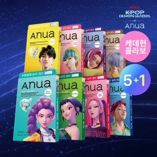 [Anua X K-POP DEMON HUNTERS] MASK PACK 5+1
